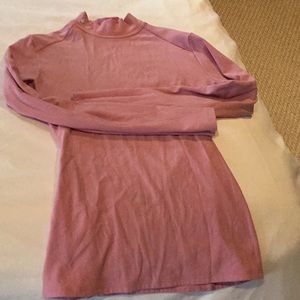 Small under armor pink compression t neck